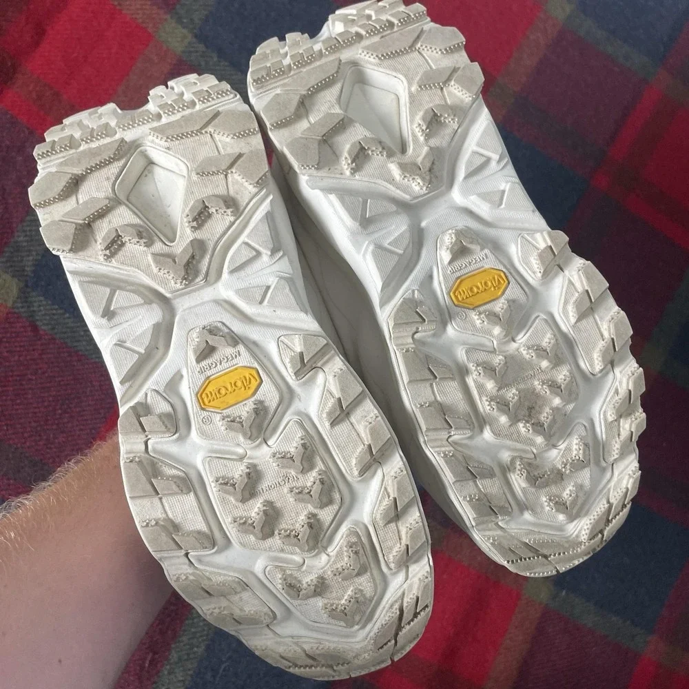 Hoka One One Kaha 2 Frost Moc Gtx Shoes Womens Size 7B White Gore Tex Trail